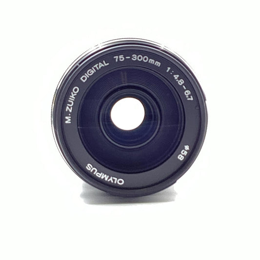 【全額返金保証】【最速発送】OLYMPUS M.ZUIKO DIGITAL ED 75-300mm F4.8-6.7 II [ブラック] 美品 動作確認済