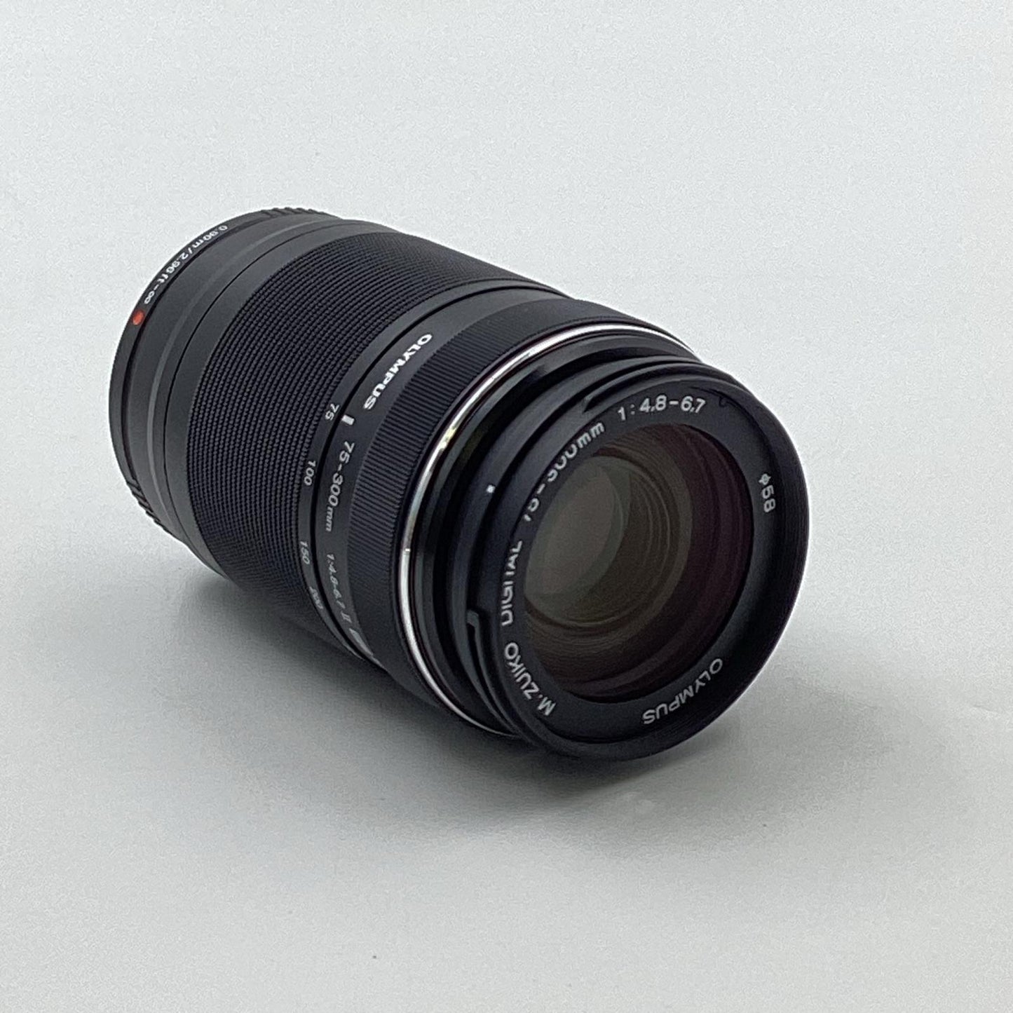 【全額返金保証】【最速発送】OLYMPUS M.ZUIKO DIGITAL ED 75-300mm F4.8-6.7 II [ブラック] 美品 動作確認済