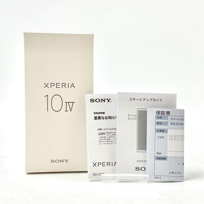 【全額返金保証】【最速発送】Sony Xperia 10 IV 128GB ブラック SIMフリー XQ-CC44 白ロム 超美品 動作確認済