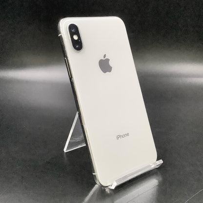 【全額返金保証】【最速発送】Apple iPhone iPhone X 64GB シルバー docomo 白ロム 動作確認済 81%