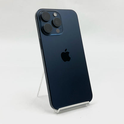 【全額返金保証】【最速発送】Apple iPhone iPhone 15 Pro Max 256GB ブルーチタニウム Softbank 動作確認済 91.1%
