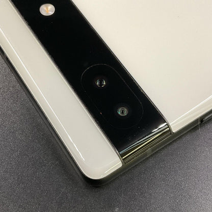 【全額返金保証】【最速発送】Google Pixel 6a 128GB Chalk au GB17L 白ロム 動作確認済