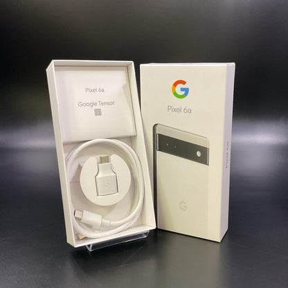 【全額返金保証】【最速発送】Google Pixel 6a 128GB Chalk au GB17L 白ロム 動作確認済