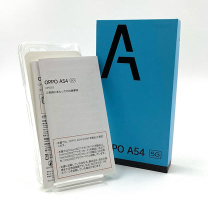 【全額返金保証】【最速発送】OPPO A 54　5G 64GB シルバーブラック au OPG02 白ロム 動作確認済
