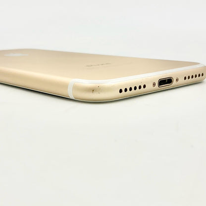 【全額返金保証】【最速発送】Apple iPhone iPhone 7 128GB ゴールド au 白ロム 動作確認済 80%