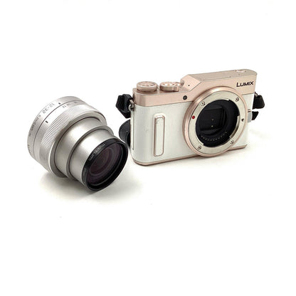 【全額返金保証】【最速発送】Panasonic デジタル一眼 LUMIX DC-GF10 ホワイト LUMIX G VARIO 12-32mm/F3.5-5.6 ASPH./MEGA O.I.S. H-FS12032-S シルバー 動作確認済
