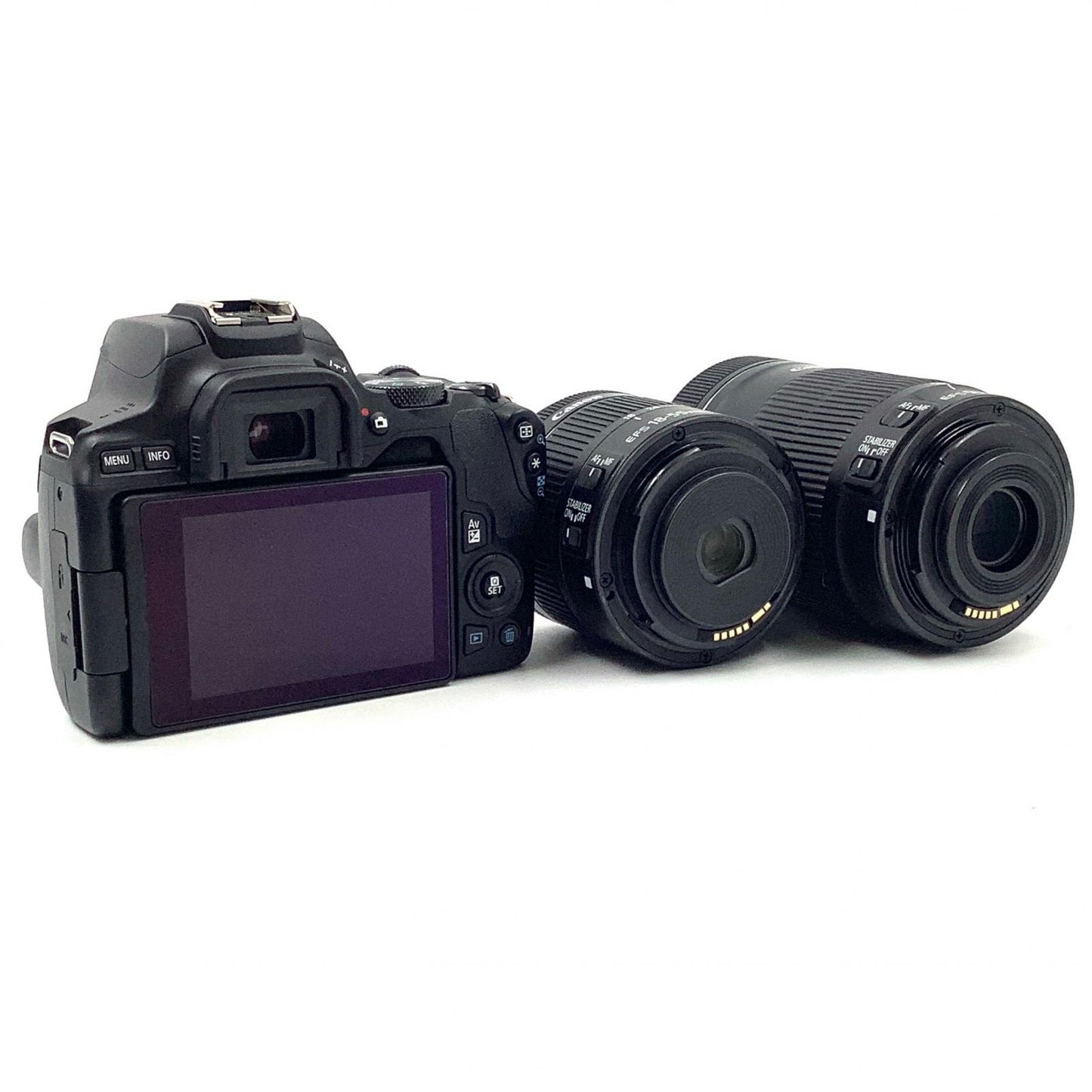 【全額返金保証】【最速発送】Canon デジタル一眼 EOS Kiss X10 ダブルズームキット ブラック 美品 動作確認済