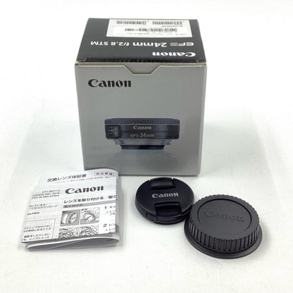 【全額返金保証】【最速発送】Canon EF-S24mm F2.8 STM 美品 動作確認済