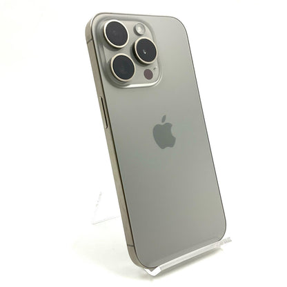 【全額返金保証】【最速発送】Apple iPhone iPhone 15 Pro 128GB ナチュラルチタニウム SIMフリー 白ロム 動作確認済 91%