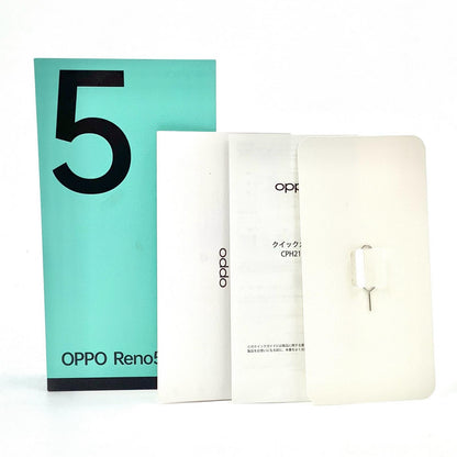 【全額返金保証】【最速発送】OPPO Reno 5 A 128GB シルバーブラック 楽天モバイル CPH2199 白ロム 動作確認済