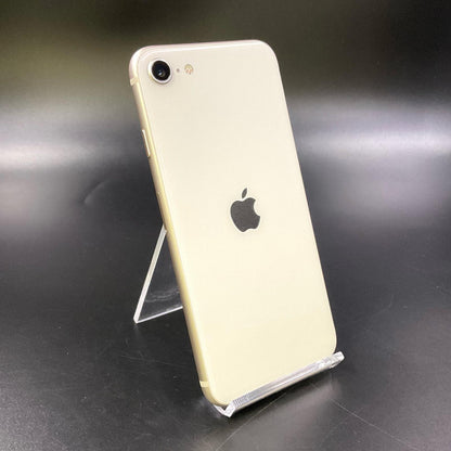 【全額返金保証】【最速発送】Apple iPhone iPhone SE（第3世代） 64GB スターライト docomo 白ロム 動作確認済 81%