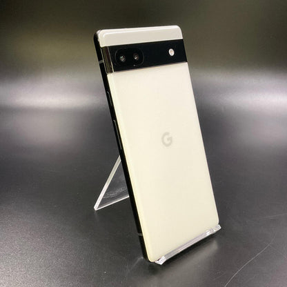 【全額返金保証】【最速発送】Google Pixel 6a 128GB Chalk au SIMフリー GB17L 白ロム 動作確認済