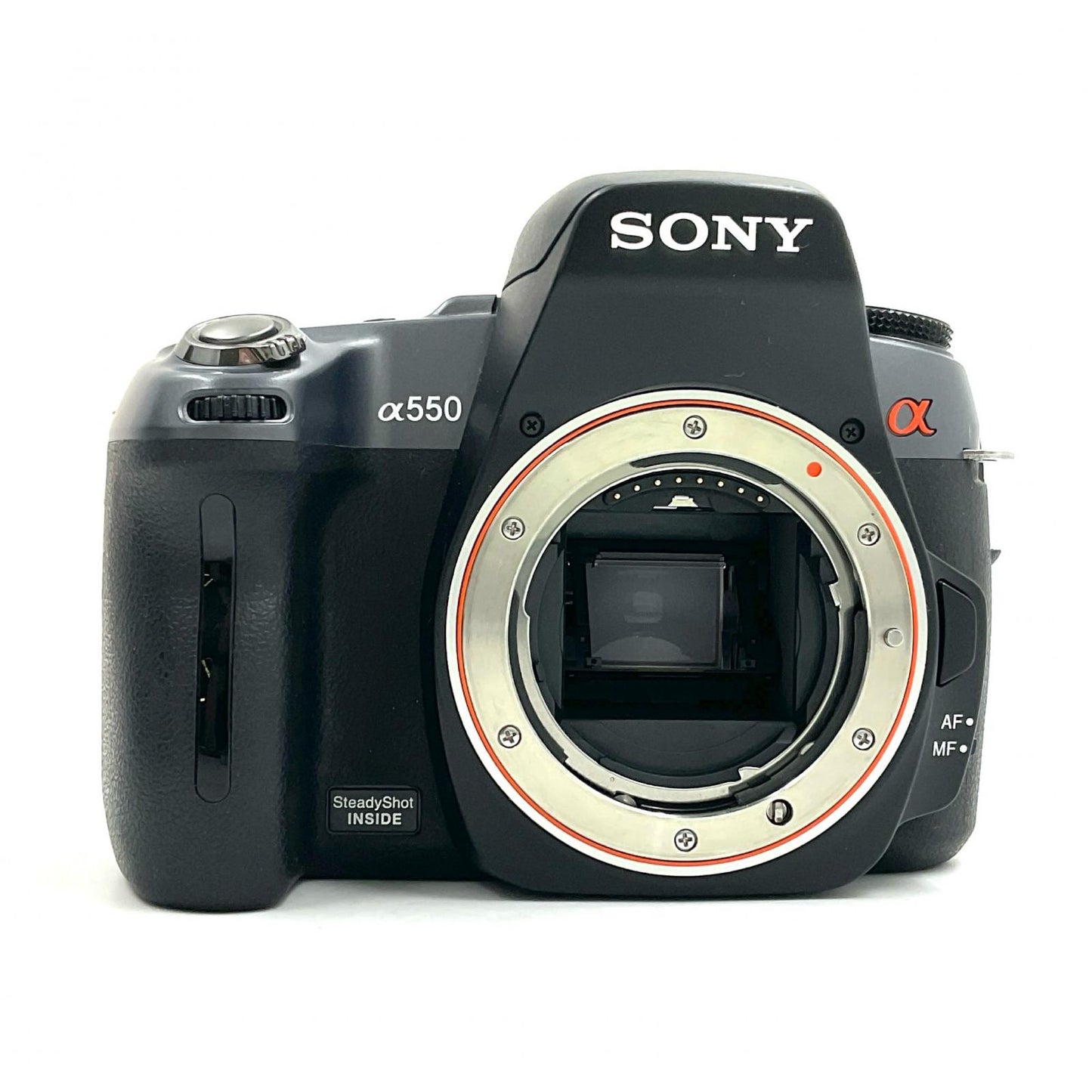 【全額返金保証】【最速発送】Sony デジタル一眼 α550 DSLR-A550 ボディ ブラック 動作確認済