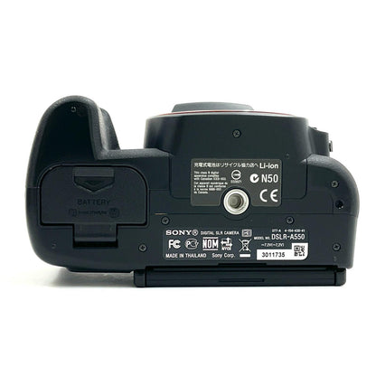 【全額返金保証】【最速発送】Sony デジタル一眼 α550 DSLR-A550 ボディ ブラック 動作確認済