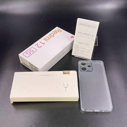 【全額返金保証】【最速発送】Xiaomi Redmi 12 5G 128GB Moon light Softbank A401XM 白ロム 超美品 動作確認済
