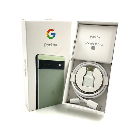 【全額返金保証】【最速発送】Google Pixel 6a 128GB Sage SIMフリー GB17L 白ロム 動作確認済