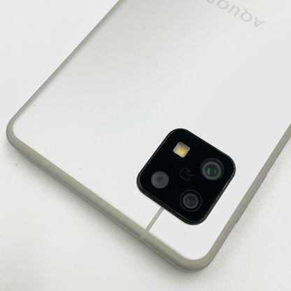【全額返金保証】【最速発送】SHARP AQUOS sense6 128GB シルバー SIMフリー SH-M19 白ロム 動作確認済