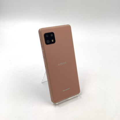 【全額返金保証】【最速発送】SHARP AQUOS sense6 128GB ライトカッパー SIMフリー SH-M19 白ロム 動作確認済