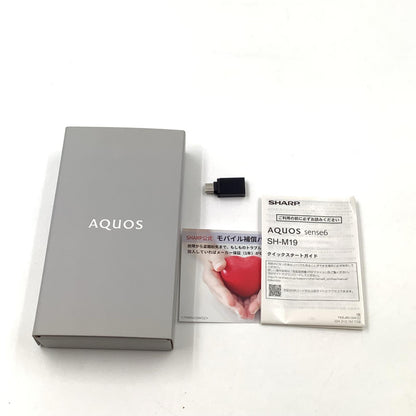 【全額返金保証】【最速発送】SHARP AQUOS sense6 128GB ライトカッパー SIMフリー SH-M19 白ロム 動作確認済