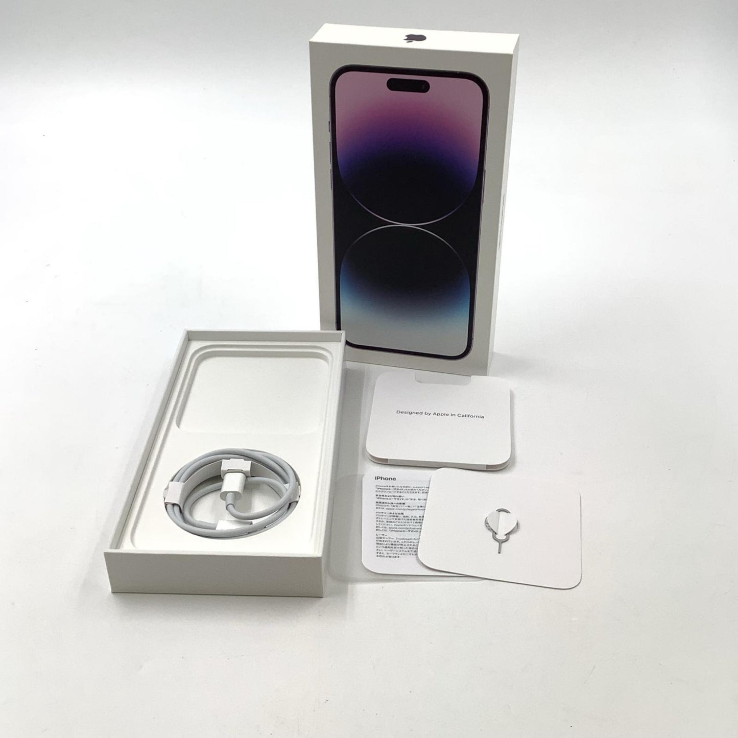 【全額返金保証】【最速発送】Apple iPhone iPhone 14 Pro Max 256GB ディープパープル SIMフリー 白ロム 動作確認済 83%