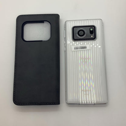 【全額返金保証】【最速発送】SHARP AQUOS R6 128GB ホワイト docomo SIMフリー SH-51B 白ロム 超美品 動作確認済