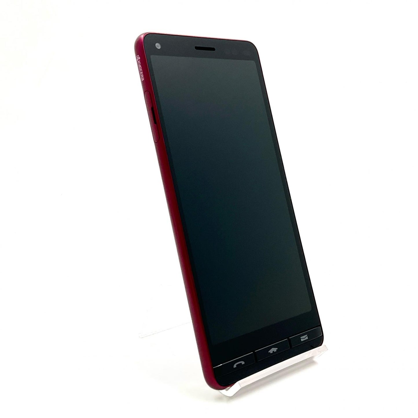 【全額返金保証】【最速発送】京セラ BASIO 4 32GB ワインレッド au KYV47 白ロム 動作確認済