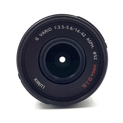 【全額返金保証】【最速発送】Panasonic LUMIX G VARIO 14-42mm/F3.5-5.6 ASPH./MEGA O.I.S. H-FS014042 美品 動作確認済
