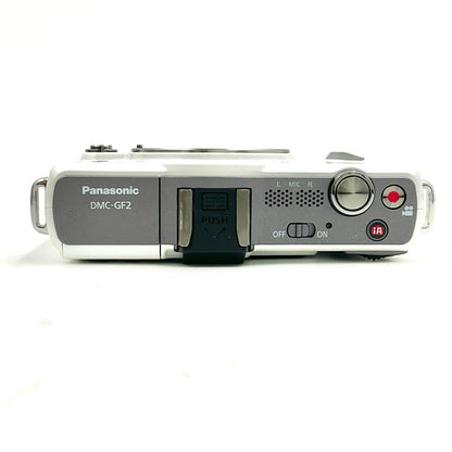 【全額返金保証】【最速発送】Panasonic デジタル一眼 LUMIX DMC-GF2 ボディ ホワイト 美品 動作確認済