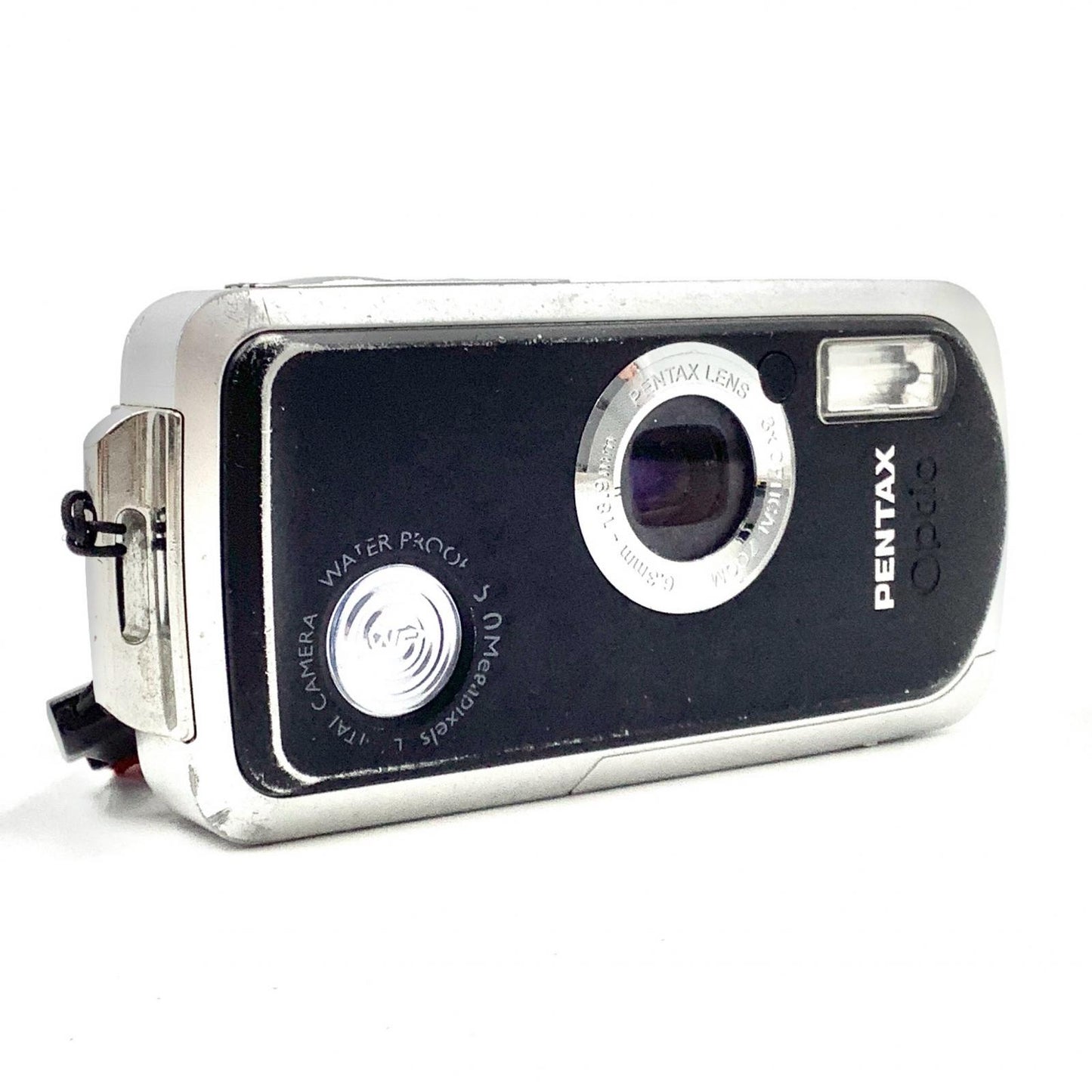 【最速発送】PENTAX コンパクトデジタルカメラ Optio WP　ブラック【難有】