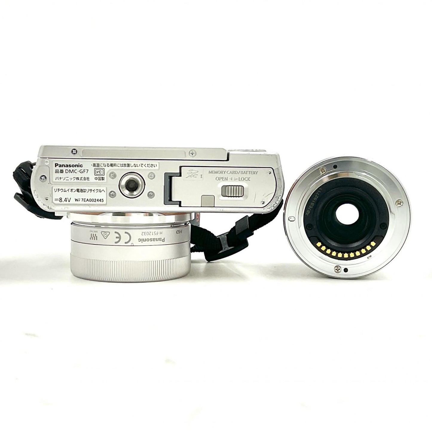 【全額返金保証】【最速発送】Panasonic デジタル一眼 LUMIX DMC-GF7W ダブルズームレンズキット ブラウン 動作確認済