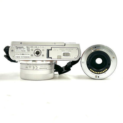 【全額返金保証】【最速発送】Panasonic デジタル一眼 LUMIX DMC-GF7W ダブルズームレンズキット ブラウン 動作確認済