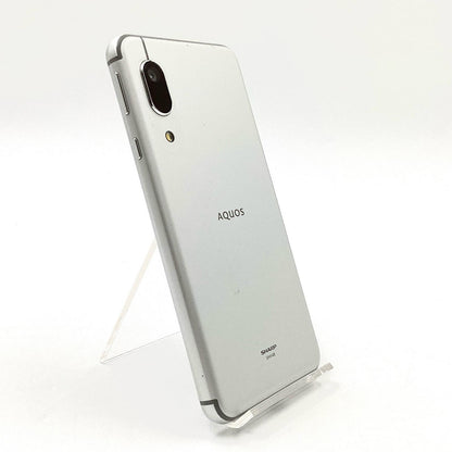 【全額返金保証】【最速発送】SHARP AQUOS sense3 basic 32GB シルバー au SHV48 白ロム 動作確認済