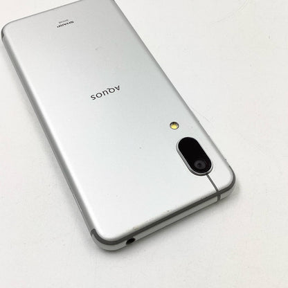 【全額返金保証】【最速発送】SHARP AQUOS sense3 basic 32GB シルバー au SHV48 白ロム 動作確認済