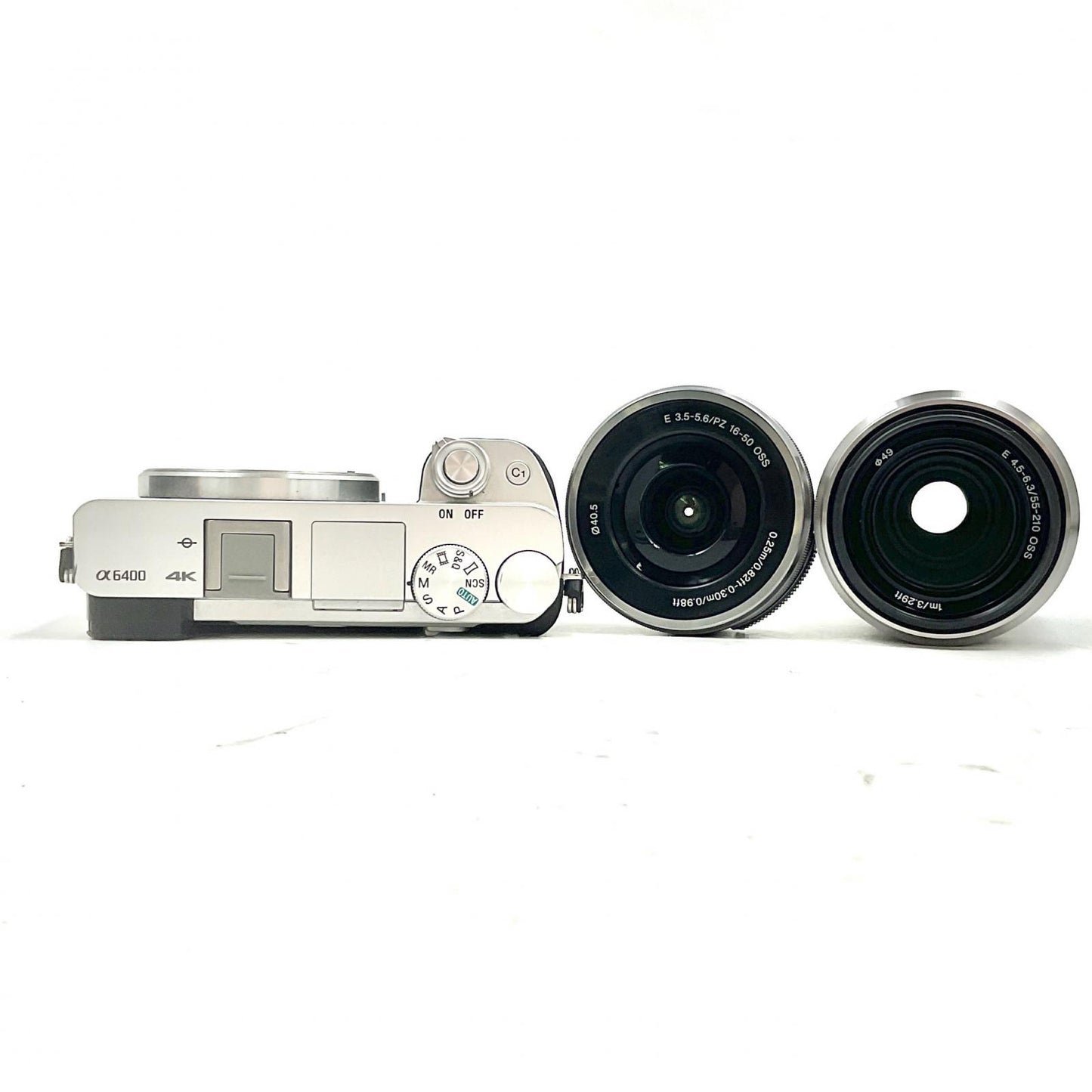 【全額返金保証】【最速発送】Sony デジタル一眼 α6400 ILCE-6400Y ダブルズームレンズキット シルバー 動作確認済
