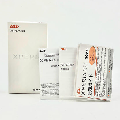 【最速発送】Sony Xperia XZ1 64GB ブラック au SOV36 白ロム【難有】
