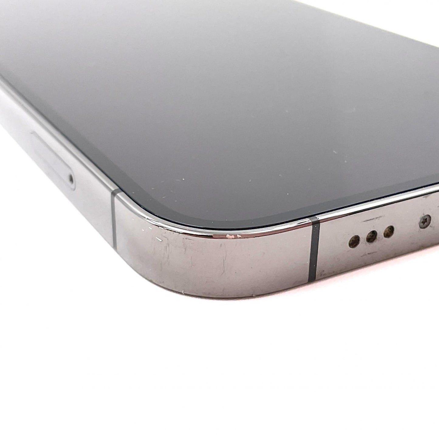 【全額返金保証】【最速発送】Apple iPhone iPhone 12 Pro 128GB グラファイト docomo SIMフリー 白ロム 動作確認済 73%