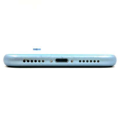 【全額返金保証】【最速発送】Apple iPhone iPhone XR 128GB ブルー Softbank SIMフリー 白ロム 動作確認済 80%