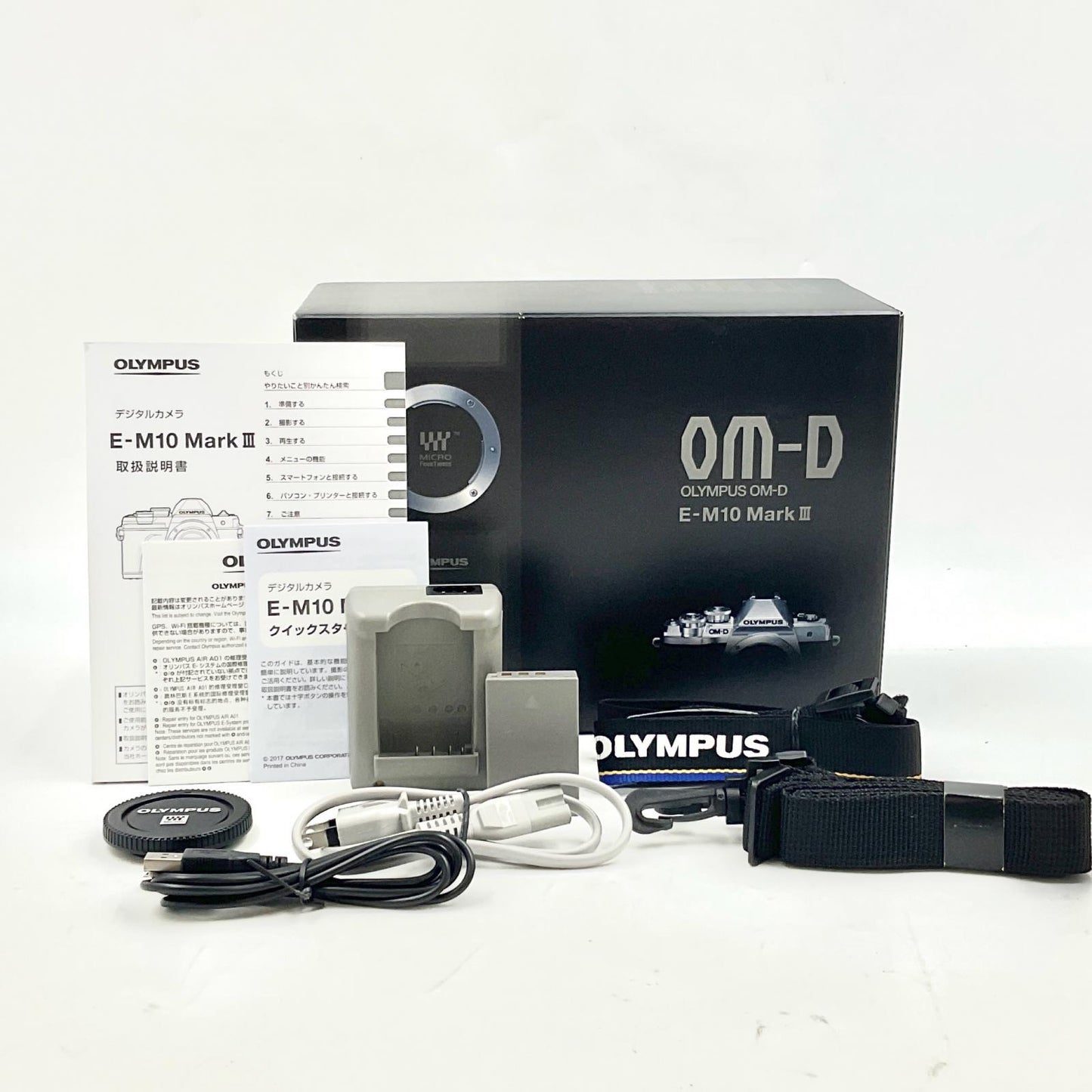 【全額返金保証】【最速発送】OLYMPUS デジタル一眼 OM-D E-M10 Mark III ボディ [シルバー] シルバー 動作確認済