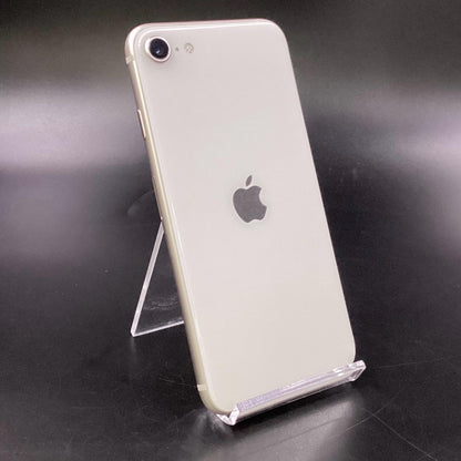 【全額返金保証】【最速発送】Apple iPhone iPhone SE（第3世代） 128GB スターライト au 白ロム 動作確認済 84%