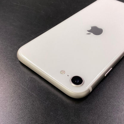 【全額返金保証】【最速発送】Apple iPhone iPhone SE（第3世代） 128GB スターライト SIMフリー 白ロム 動作確認済 85%