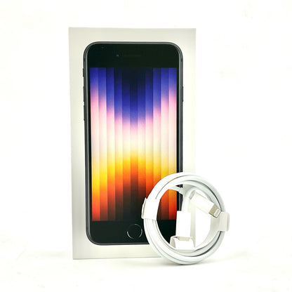 【全額返金保証】【最速発送】Apple iPhone iPhone SE（第3世代） 64GB ミッドナイト SIMフリー 白ロム 動作確認済 87%