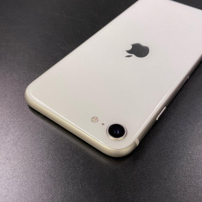 【全額返金保証】【最速発送】Apple iPhone iPhone SE（第3世代） 128GB スターライト SIMフリー 白ロム 美品 動作確認済 98%