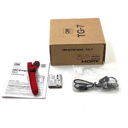 【全額返金保証】【最速発送】OM SYSTEM コンパクトデジタルカメラ Tough TG-7 [ブラック] 美品 動作確認済
