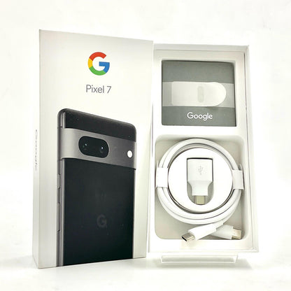 【全額返金保証】【最速発送】Google Pixel 7 128GB オブシディアン SIMフリー 白ロム 動作確認済