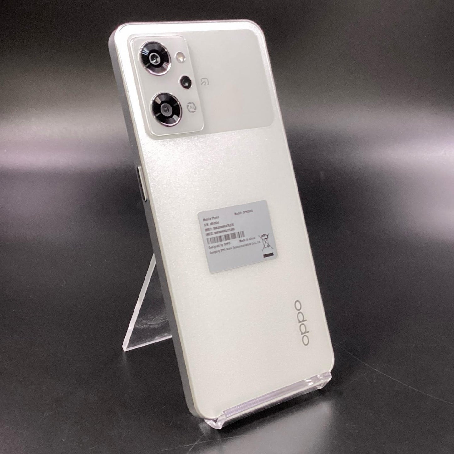 【全額返金保証】【最速発送】OPPO Reno 9A 128GB ムーンホワイト 楽天モバイル SIMフリー CPH2523 白ロム 超美品 動作確認済