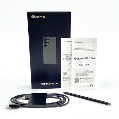 【全額返金保証】【最速発送】SAMSUNG Galaxy S23 Ultra 256GB グリーン docomo SC-52D 白ロム 美品 動作確認済