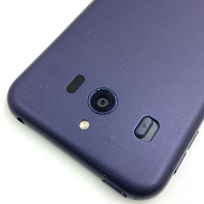【全額返金保証】【最速発送】富士通 AQUOS シンプルスマホ4 32GB ネイビー Softbank SIMフリー 704SH 白ロム 動作確認済