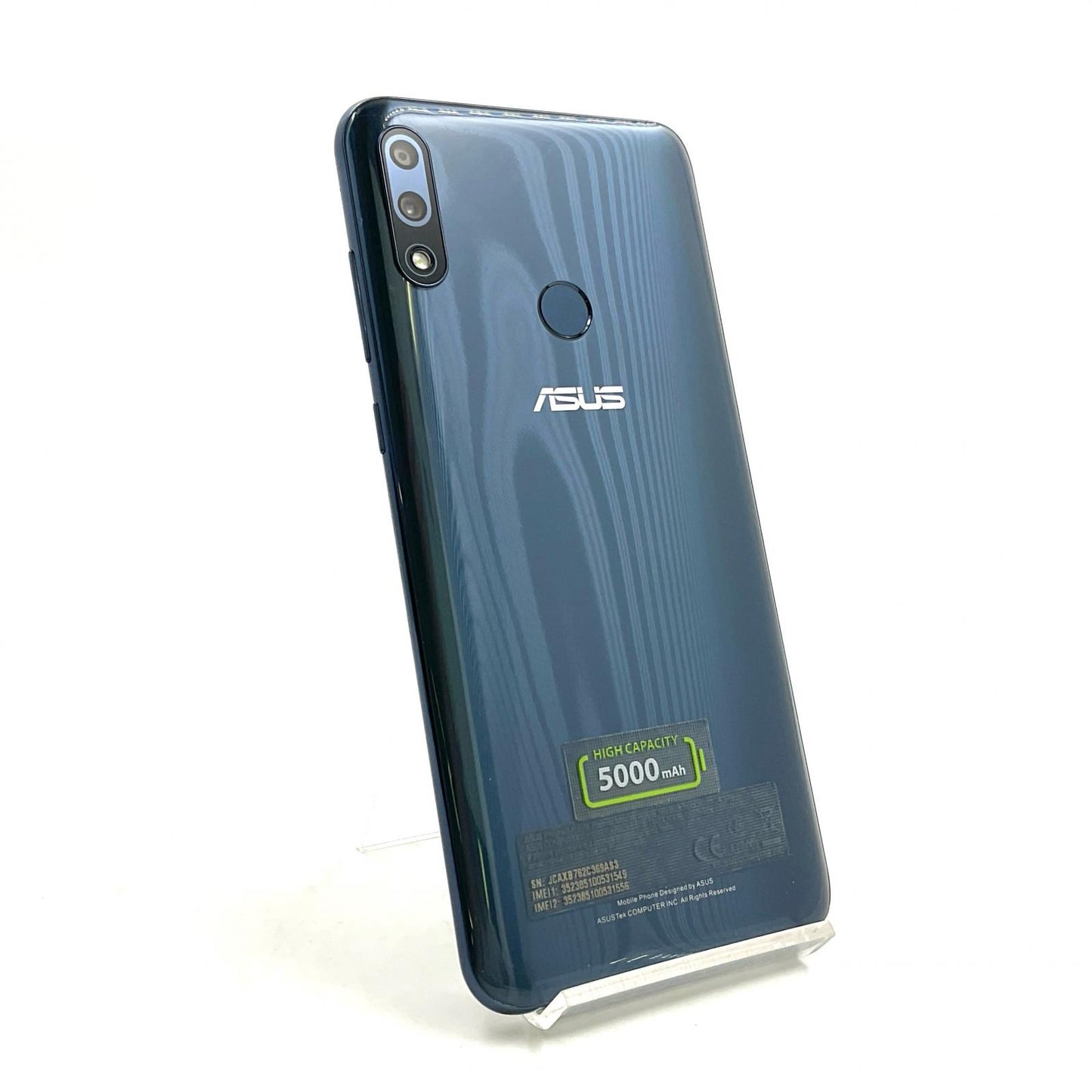 【全額返金保証】【最速発送】ASUS Zenfone Pro M2 64GB ミッドナイトブルー SIMフリー ZB631KL 白ロム 動作確認済