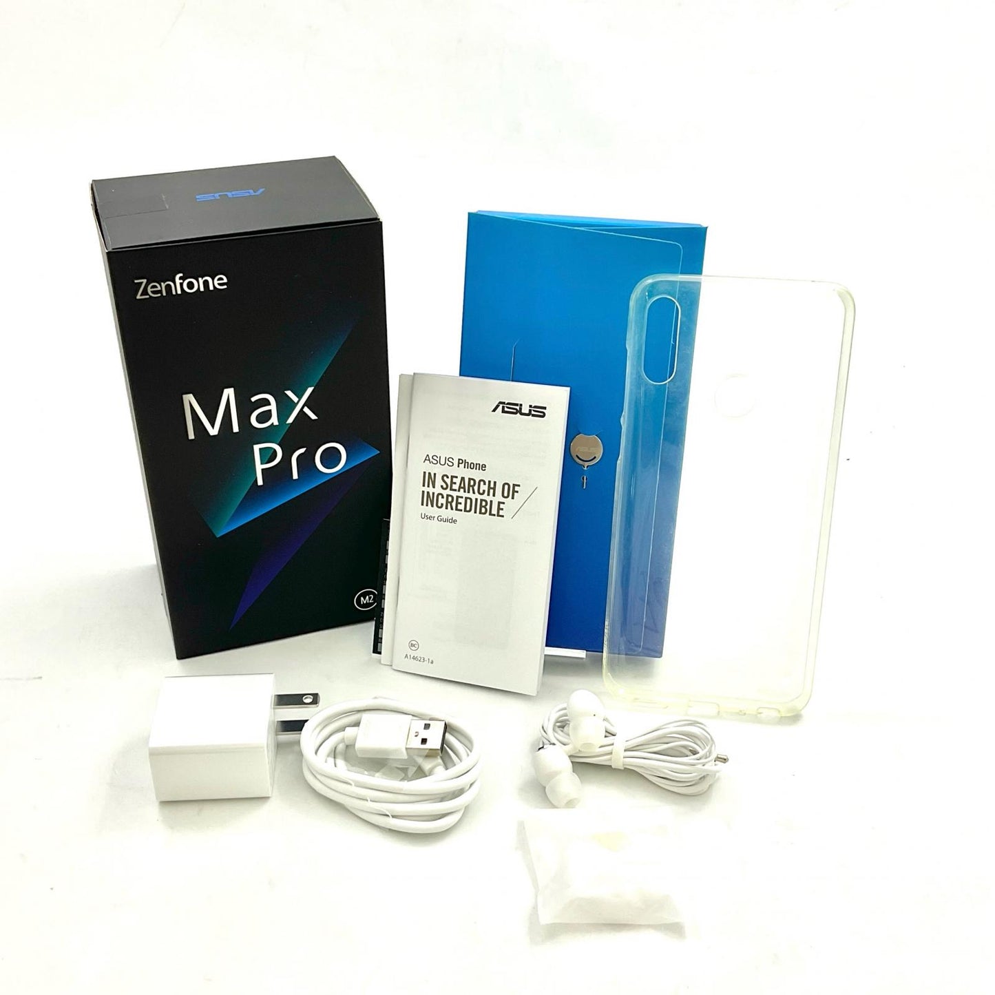 【全額返金保証】【最速発送】ASUS Zenfone Pro M2 64GB ミッドナイトブルー SIMフリー ZB631KL 白ロム 動作確認済