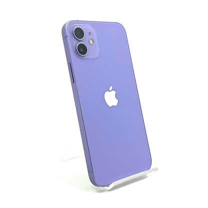 【全額返金保証】【最速発送】Apple iPhone iPhone 12 128GB パープル Softbank 白ロム 動作確認済 87%